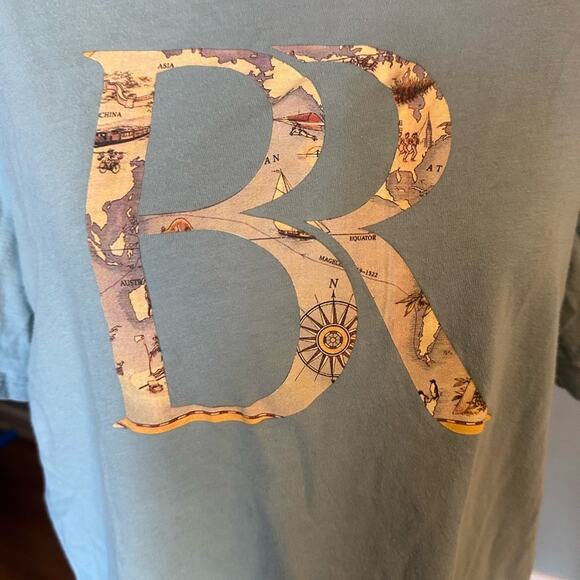 Banana Republic Blue Seagrass Graphic Tee – Soft & Stylish Casual Top - Picture 6 of 6